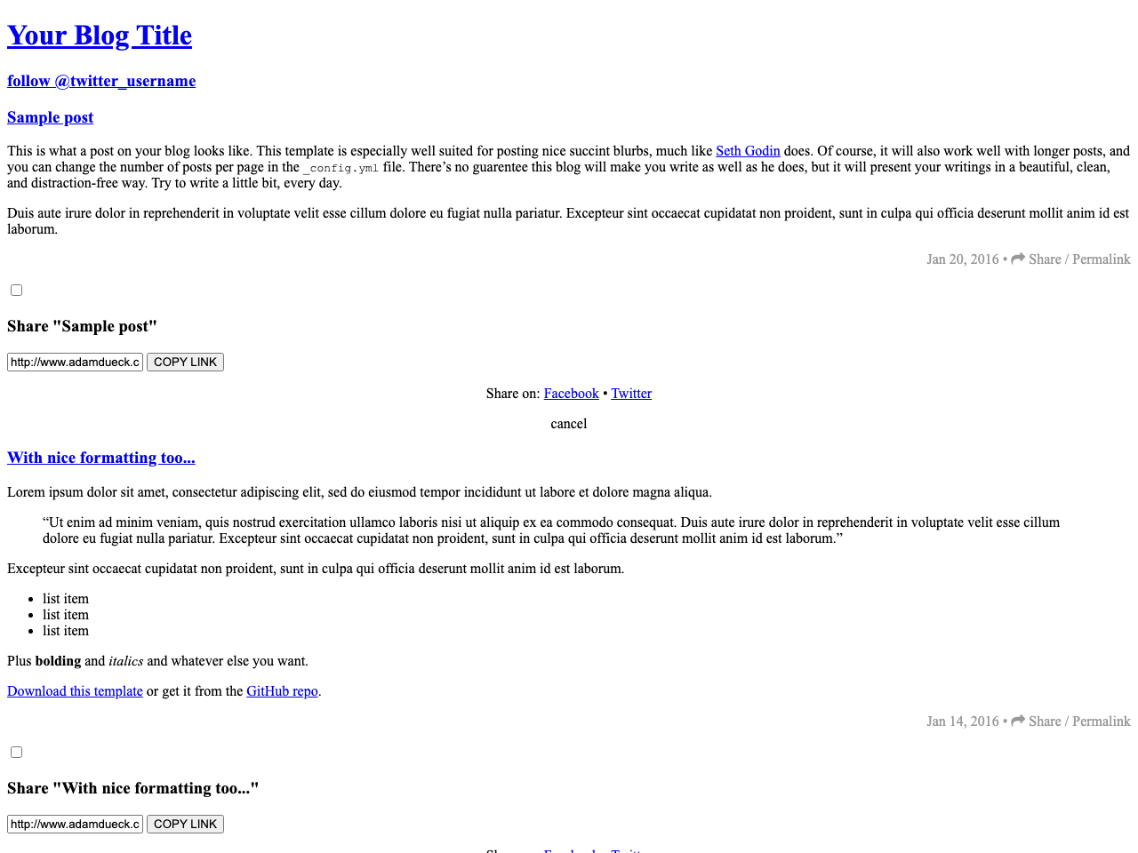 Cayman Blog screenshot