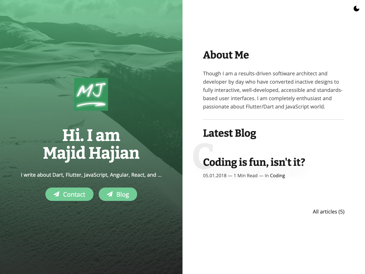 Typescript Power Blog screenshot