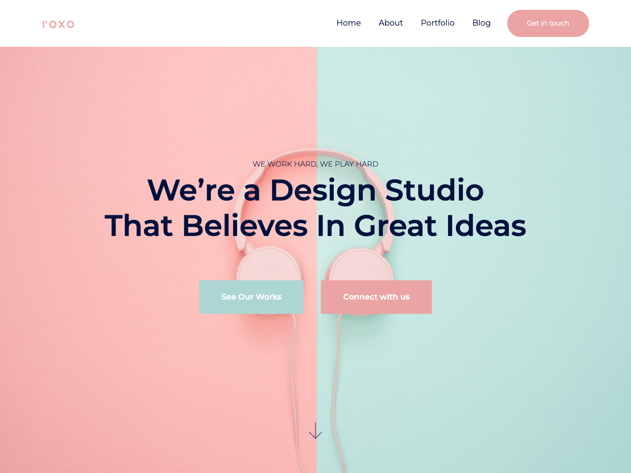 Roxo | a digital agency template screenshot