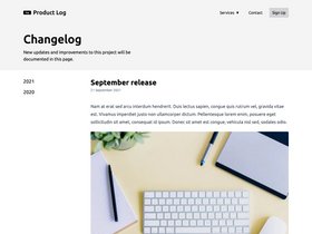 ProductLog Theme screenshot