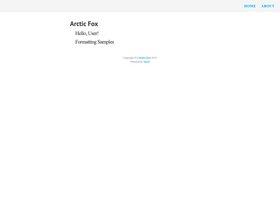 Arctic Fox screenshot