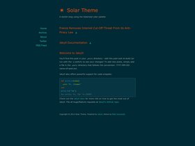 Solar Jekyll screenshot