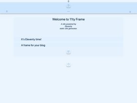 11tyFrame screenshot