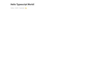 Gatsby Typescript Sass screenshot